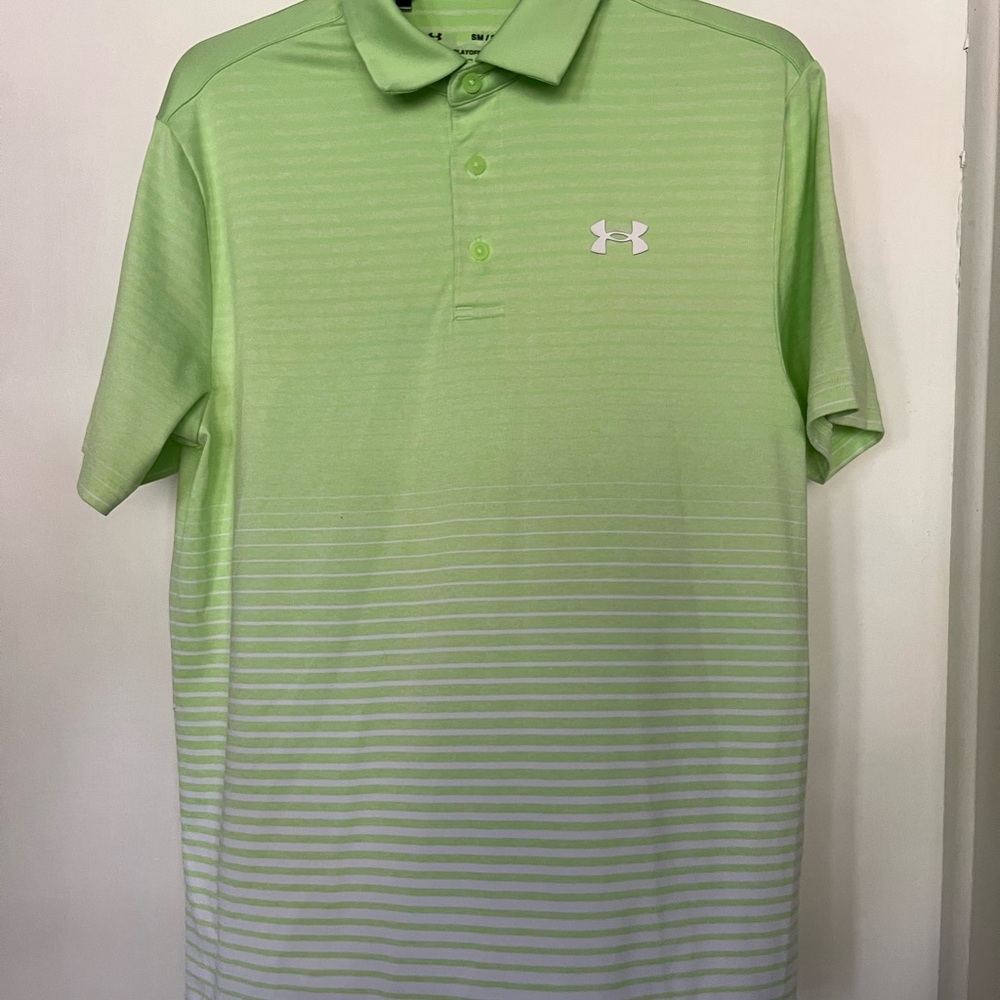 Under Armour Men's Lime Green Dri-fit Play Off Polo Shirt